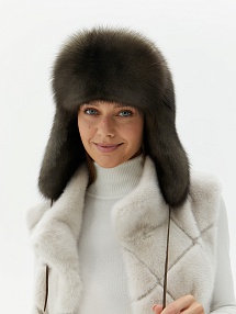 Стив шапка цельномеховая соболь купить в Москве | SHUBA